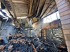 Hirschhorn: Trümmer und eingestürzte Decke